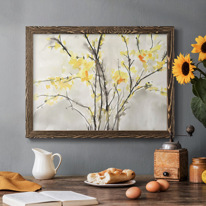 «Blissful Elegance I», reproduction d'art sur toile, H 14 po x l 20 po, Noyer