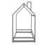 Lit simple en bois, gris, lit-791752105