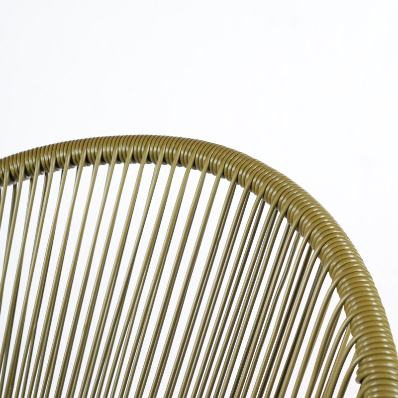 Chaises longues d'extérieur en osier tressé Acapulco Wicker, Vert
