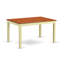 L'ensemble de salle à manger 5 pièces comprend une table de salle à manger rectangulaire avec feuille papillon et 4 chaises de cuisine, babeurre et cerise-187662250