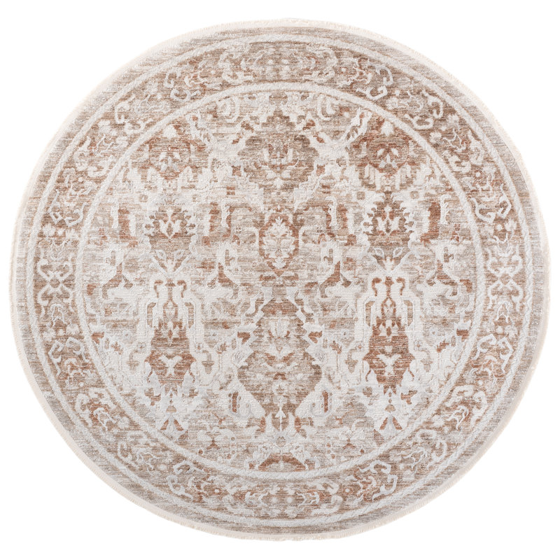 Kendal Performance Oriental Indoor Rug, Round 6'7"