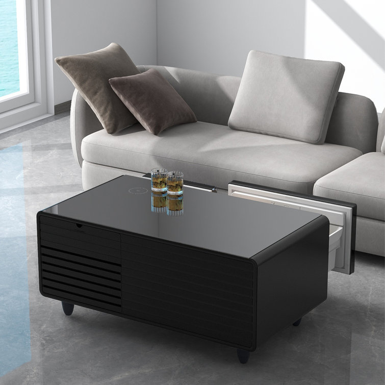 Livtab Table basse intelligente avec réfrigérateur et chargement