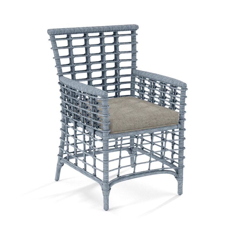 Fauteuil Luca, Gris basique, Verre de mer