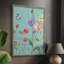 «Wildflower Flutter III», reproduction encadrée - bois massif 47723-2004149257
