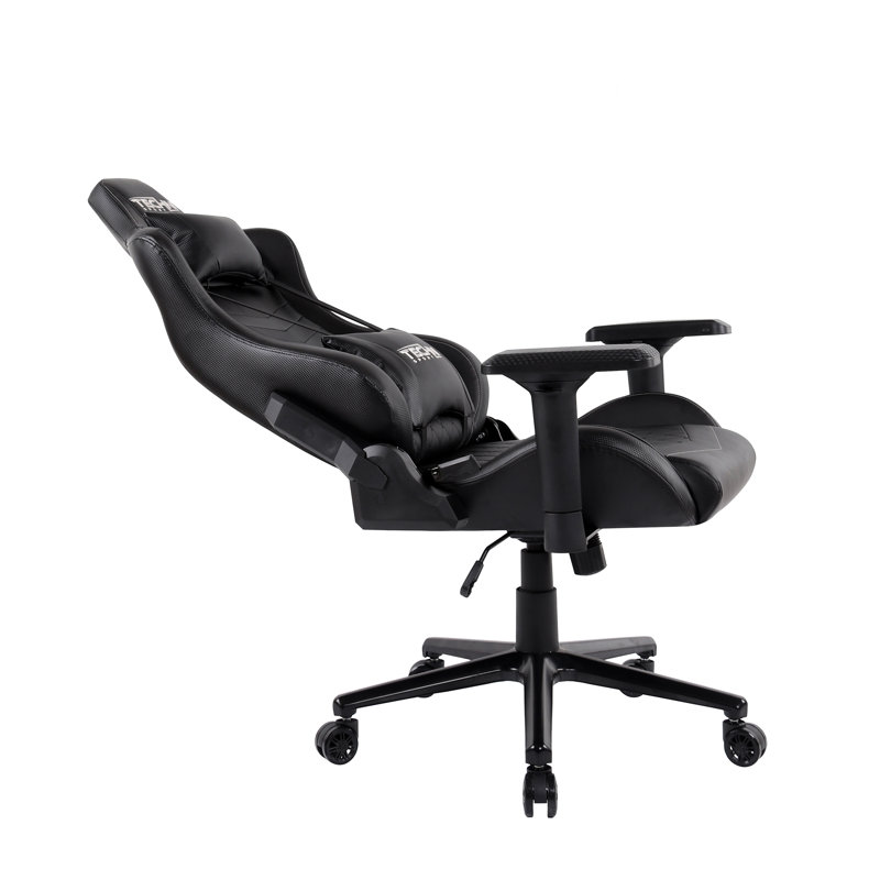 Fauteuil de jeu ergonomique à haut dossier pour PC, noir