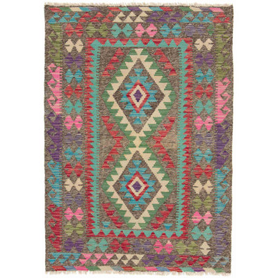 Geometric Hand Woven 103cm X 143cm Area Rug