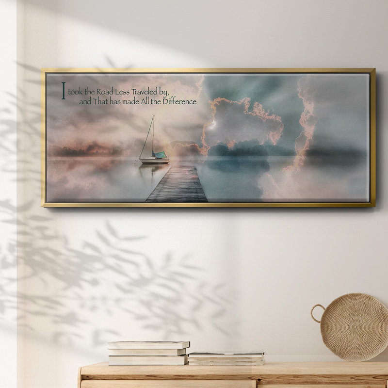 Road Less Traveled- Framed Canvas