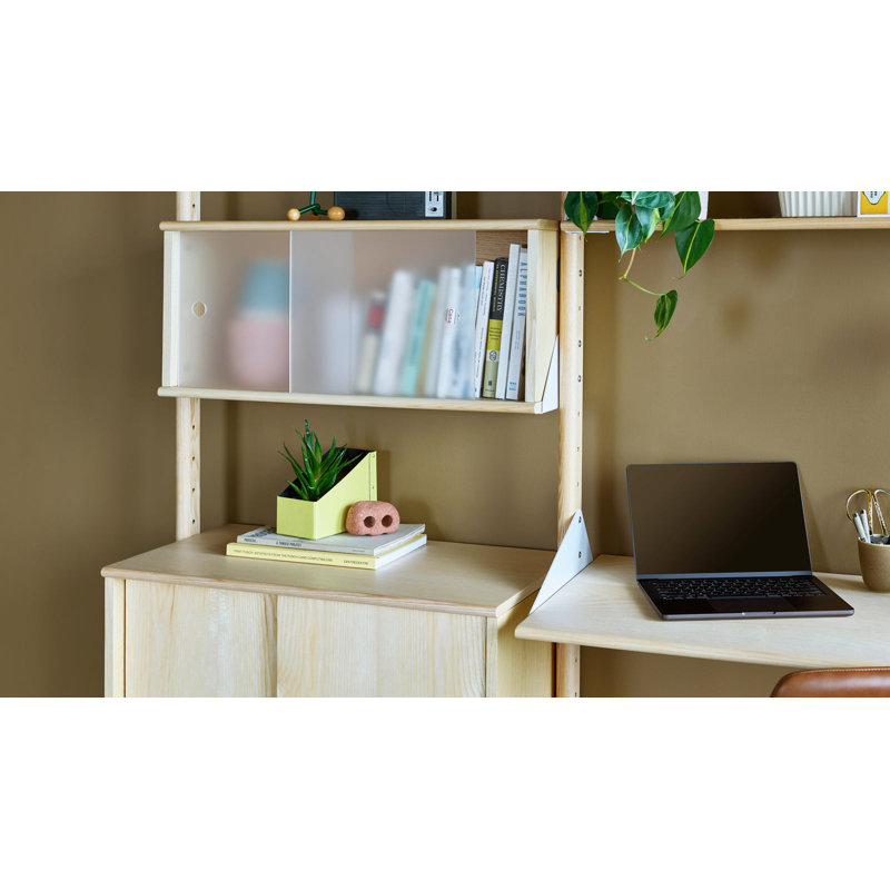 Branch Storage Unit Add-On, White/Blonde