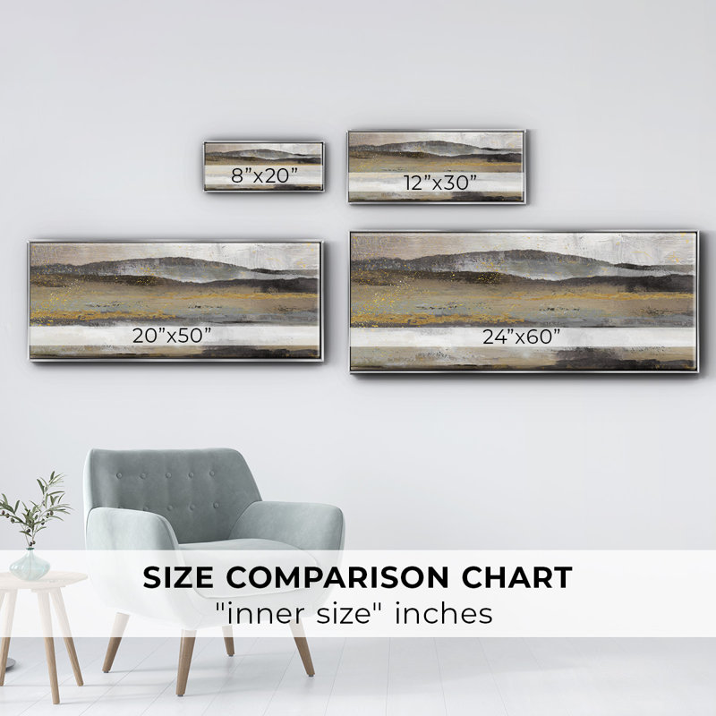 Rolling Hills- Framed Canvas, 24" H x 60" W