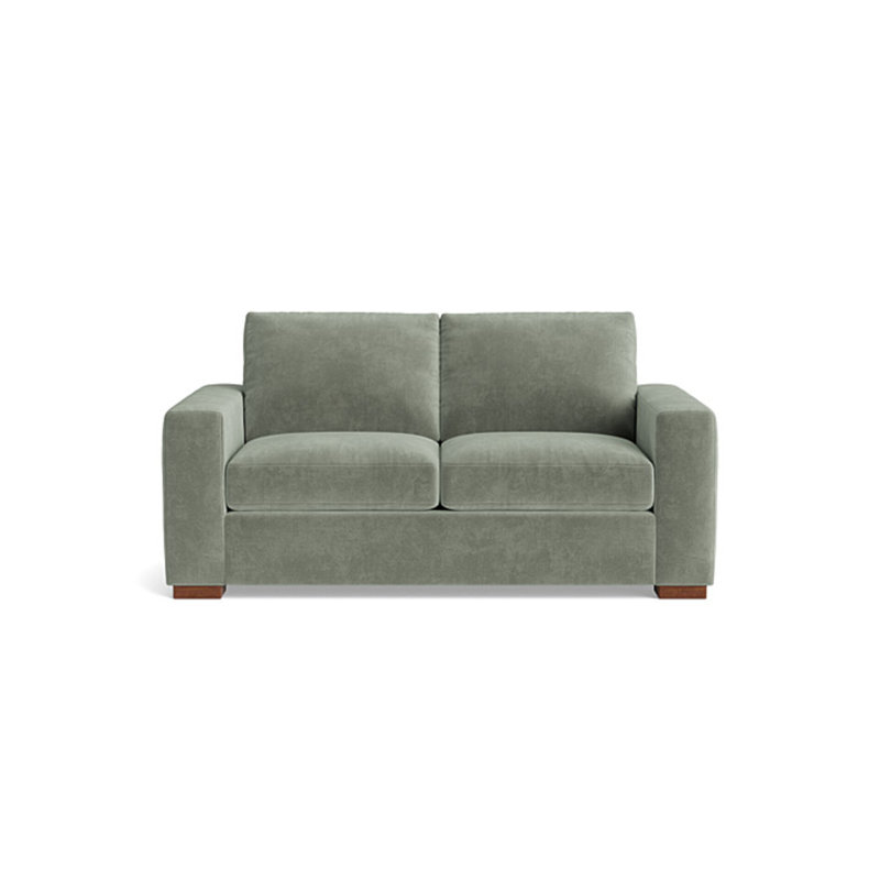 Couch Potato Loveseat (70"), Velvet - Sage