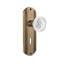 Deco Plate with Decorative Keyhole and Crystal Meadows Knob-1449507379