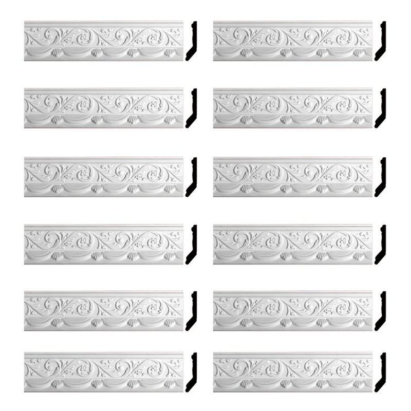 Moulure couronnée H 4 3/4 po x l 1/2 po x P 4 3/4 po
