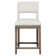 Arie Upholstered Stool with Solid Wood Frame
