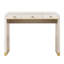 Meuble-lavabo classique en bois avec miroir rabattable, coiffeuse multifonction 3-en-1 avec 2 tiroirs et beaucoup de rangement, coiffeuse pour la chambre à coucher, champagne