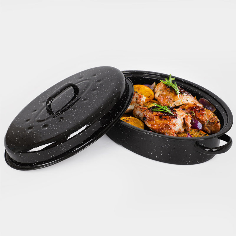 VonShef Non-Stick Stainless Steel Roasting Pan