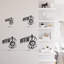Décoration de musique note de musique moderne abstraite décoration murale décoration murale-124839134-124839136