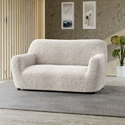 Stretchy Slipcover for Loveseat Sofa - Durable & Stylish - Printed Collection