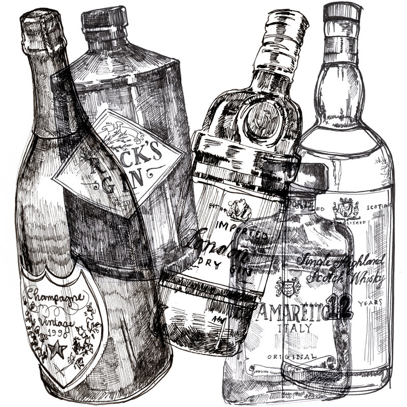 Whiskey Wednesdays II by Jennifer Paxton Parker - Wrapped Canvas Print, 30cm H x 30cm W