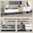 Modern TV Stand With Double Storage Space, Media Console Table, Entertainment Center With Drop Down Door For Living Room, Bedroom, Home Theatre-1507257273