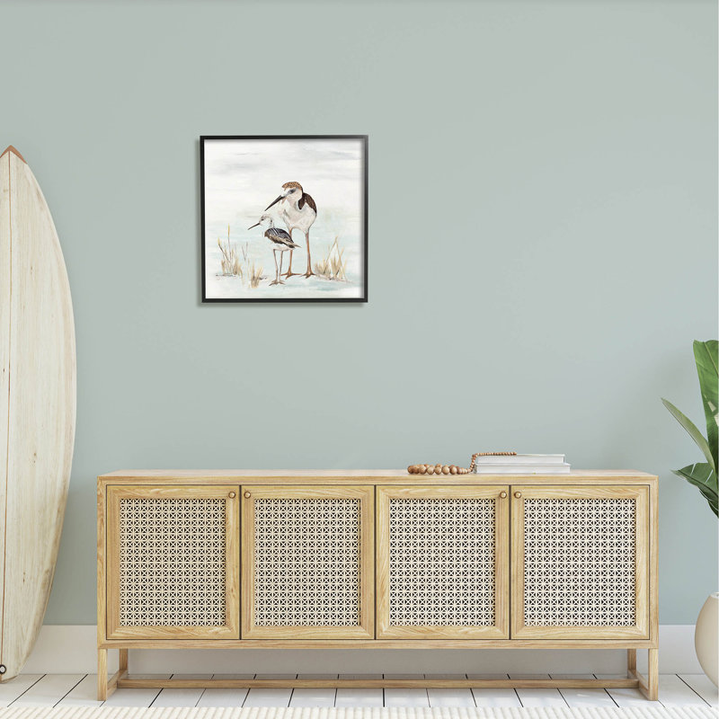 «Sandpipers Duo Coastal Beach Bird», estampe numérique par Patricia Pinto, H 24 po x l 24 po x P 1,5 po