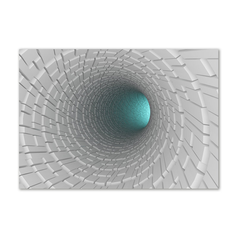 Canvas Print - Wall Art - Prints On Canvas - 100X70 Image Picture Theme: 3D Tunnel