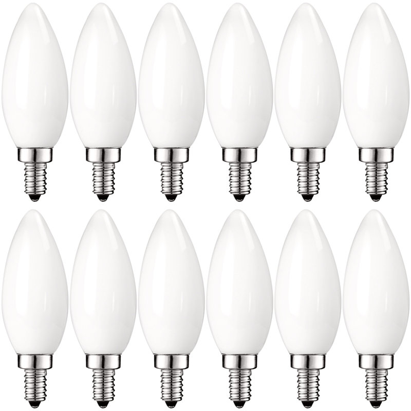 5 Watt (60 Watt Equivalent), B11 LED, Dimmable Light Bulb, Warm White (2700K) E12/Candelabra Base