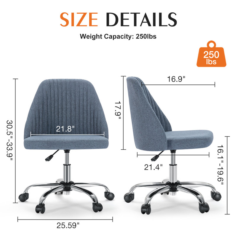 Jubayer Task Chair, Blue
