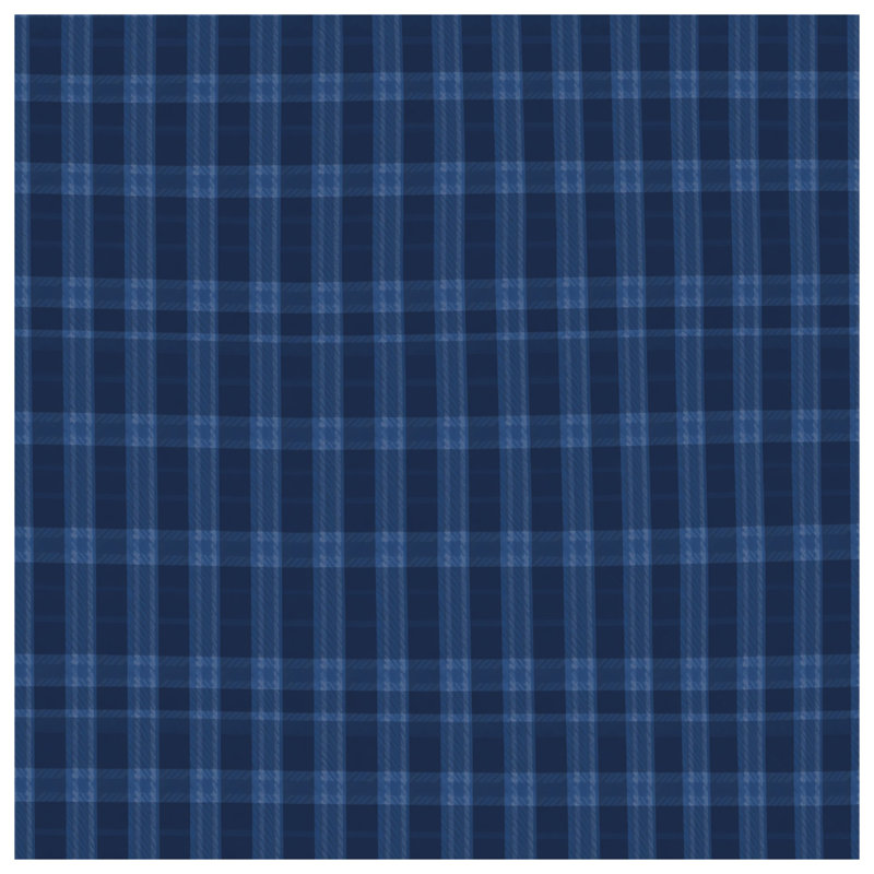 Coussins décoratifs à carreaux bleu marine, 20 x 20 inches