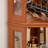 Corner Glass Cabinet Lighted Curio Cabinet Corner Display Case For Living Room, Curio Cabinet, Antique Collection, Wine,Bar Glass Storage Light Included, Dark Oak