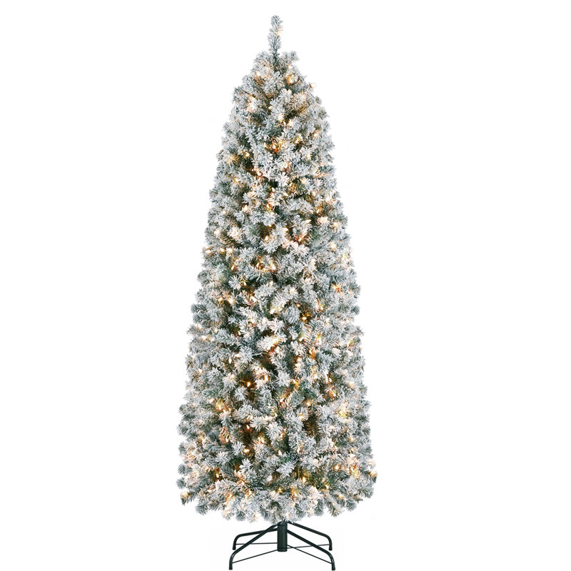 Arbre de Noël artificiel pré-éclairé, 6', Vert