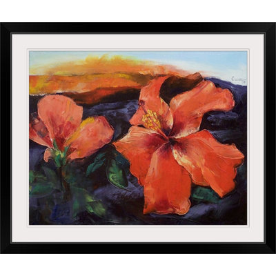 «Anjlee Hibiscus Volcano» par Michael Creese - reproduction d'art