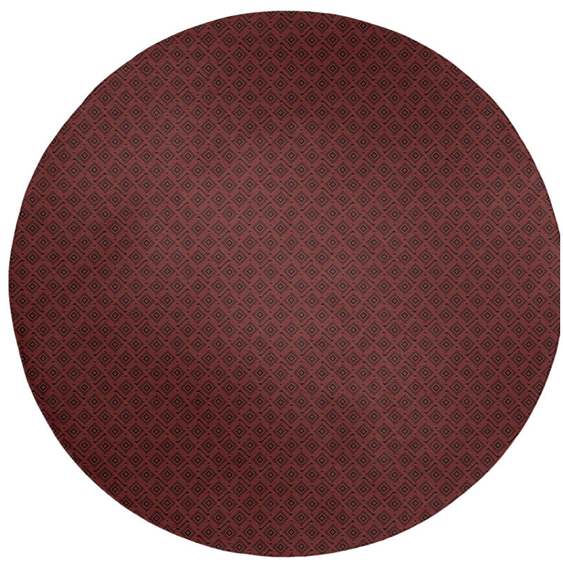 Chenille Indoor Rug, Round 5'