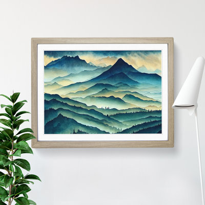 Cool Mist Mountains Vol.2 - Framed Print