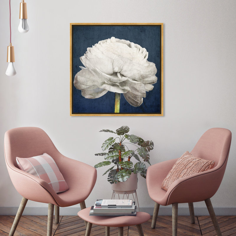 Barroso Riverly Bombshell Bloom II - reproduction d'art, H 12 po x l 12 po, Impression encadrée, Doré