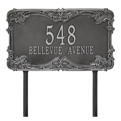 Signature Series 2-Line Lawn Address Sign