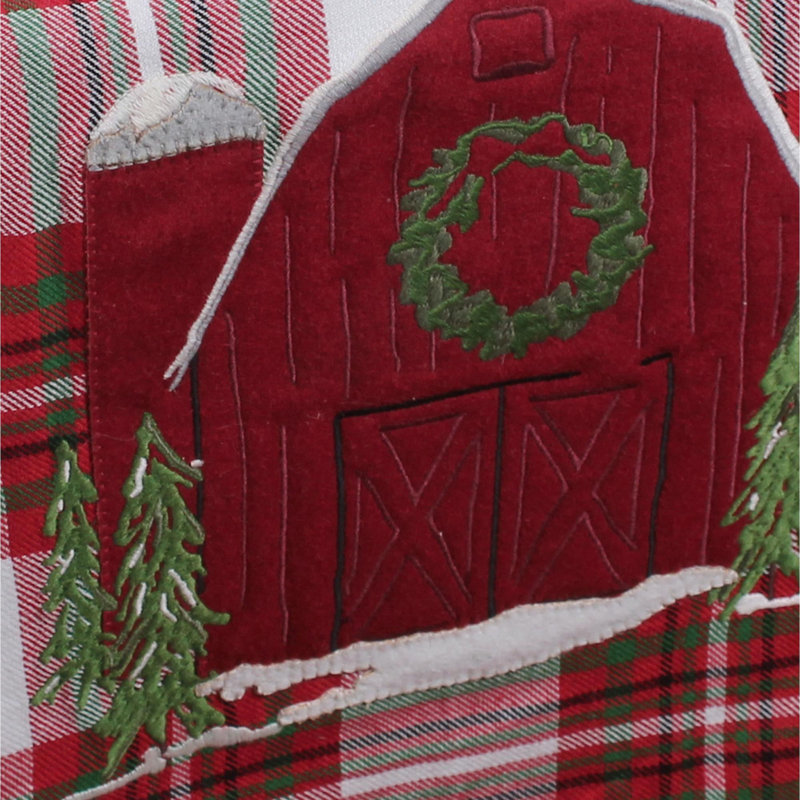 Ceclia Runner Christmas Cotton Applique Table Runnner