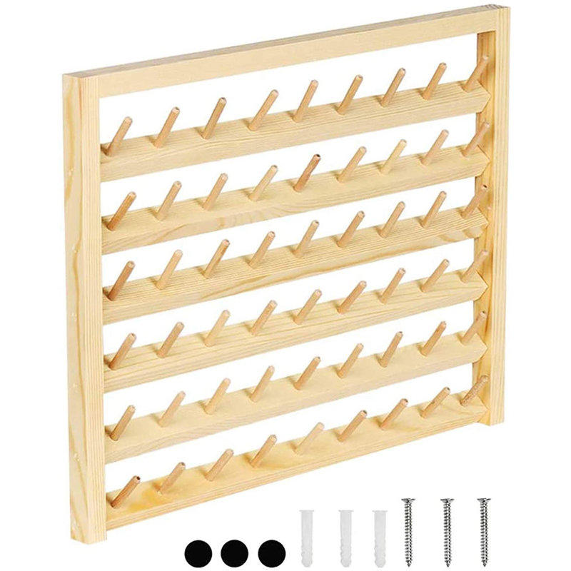 54-Spool Sewing Thread Rack with Hanging Hook