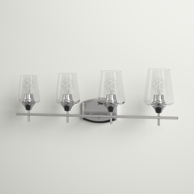 Dahlya 4 - Light Dimmable Vanity Light, Brushed Nickel