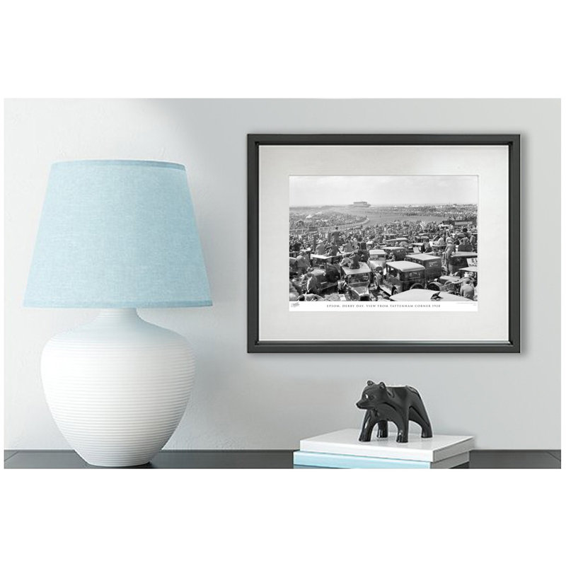 Epsom, Derby Day, View From Tattenham Corner 1928 by Francis Frith - Single Picture Frame Print, 45cm H x 60cm W x 2.3cm D