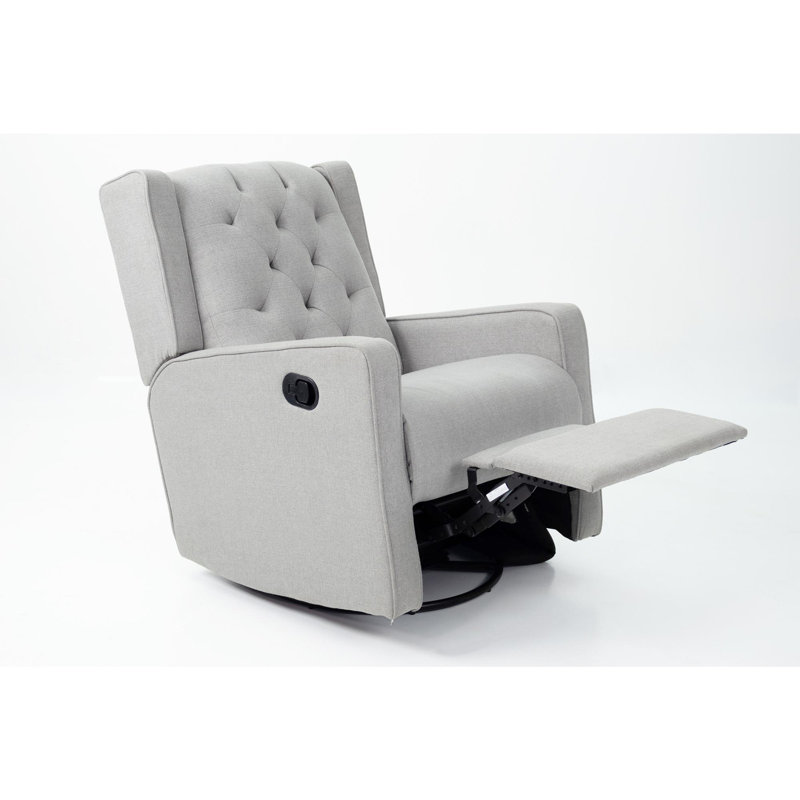 Swivel Glider Recliner, Light Gray