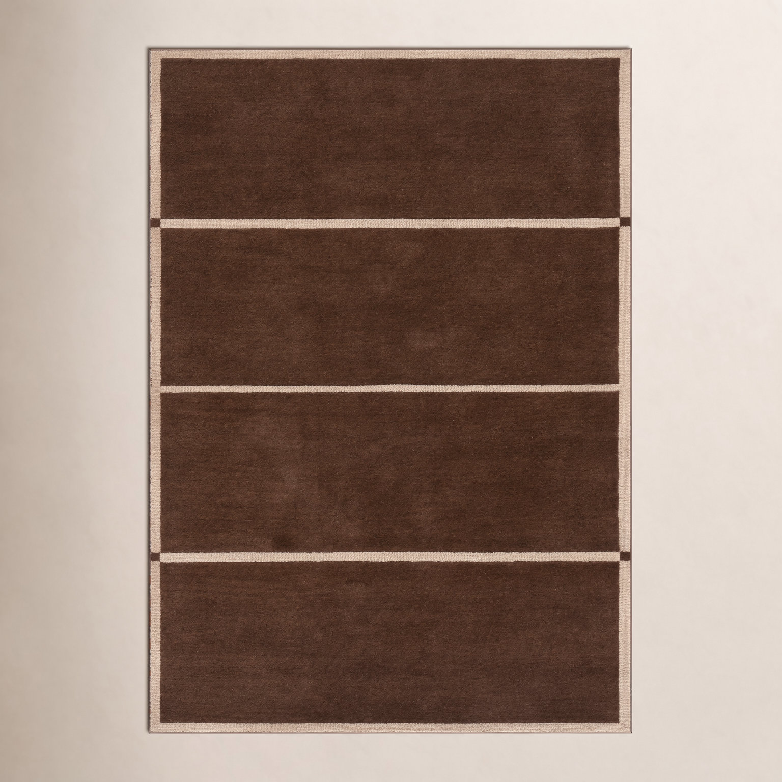 Mid-Century Hand-Tufted Geometric Rug, Rectangle 7'6" x 9'6"