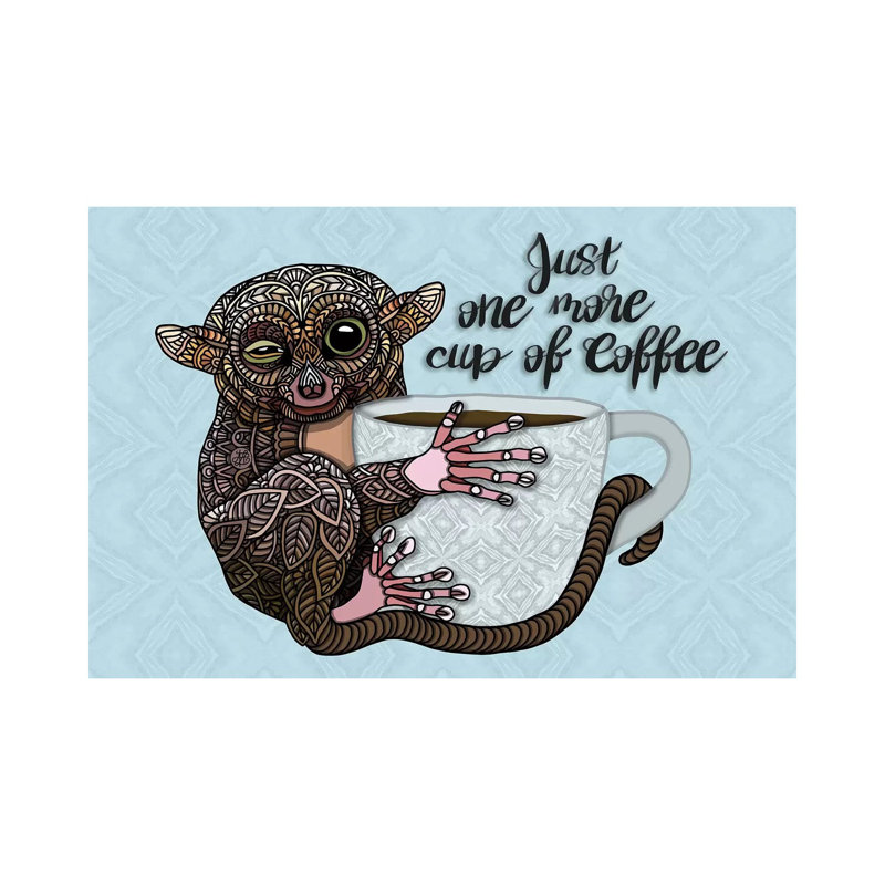 Tarsier Coffee by Angelika Parker - Wrapped Canvas Print, 66.04 cm H x 45.72 cm W