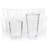 Gibson Home 16 Piece Swirl Clear Assorted Glassware Set