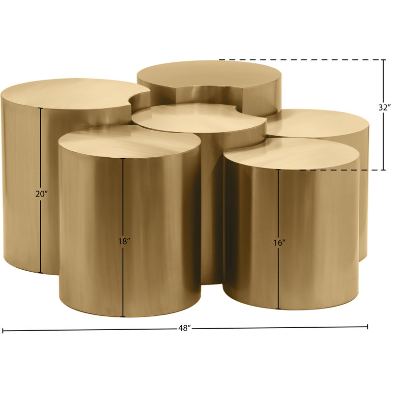 Hylie Coffee Table, Gold