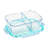 2-Compartment Glass Food Container 1520ml