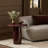 Bossa End Table-Plum Lacquer Resin