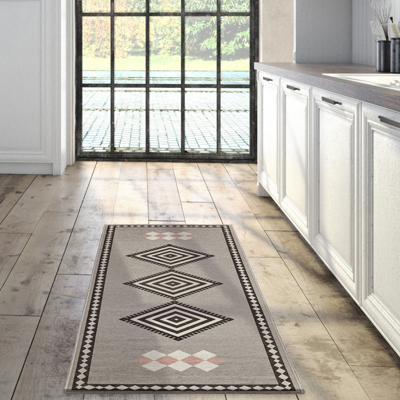 Tapis Kilim Kiki, Tapis de couloir 2 pi 6 po x 7 pi