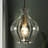 Emanoila 1 - Light Single Mini Pendant with Fluted Ripple Textured Glass