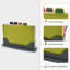 4pcs Food Grade PP Chopping Boards with Stand