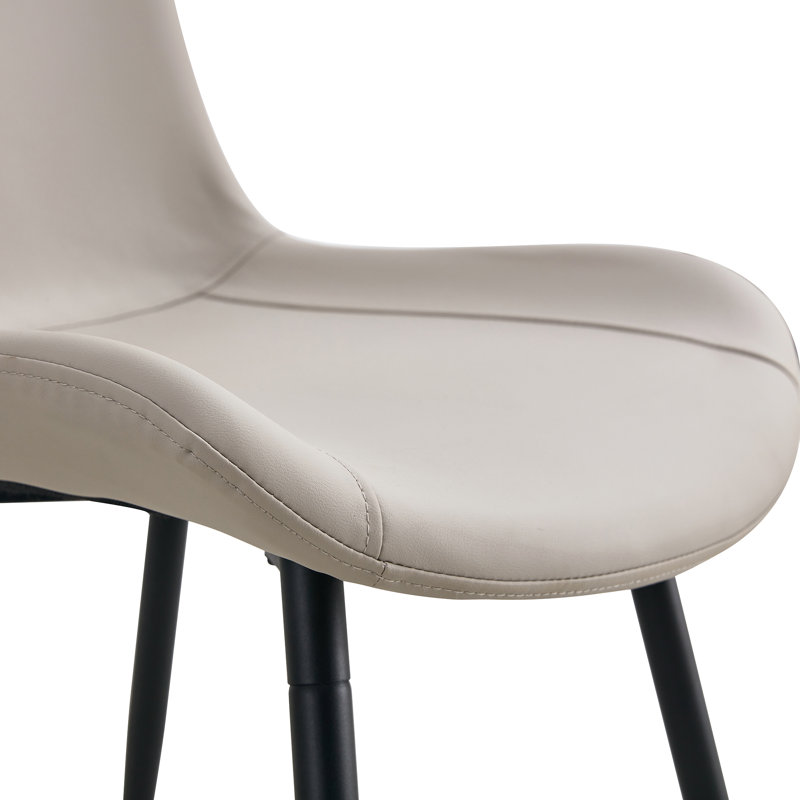 Ensemble de salle à manger 47,24 "pour 4 à 6 personnes avec guéridon cannelé et chaises rembourrées, Gris
